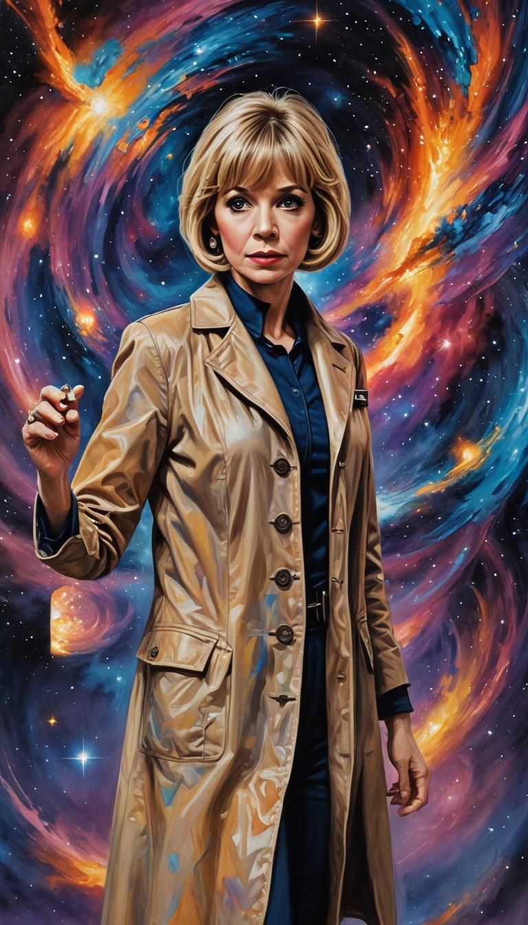 Jo Grant in Psychedelic Impasto Time Vortex