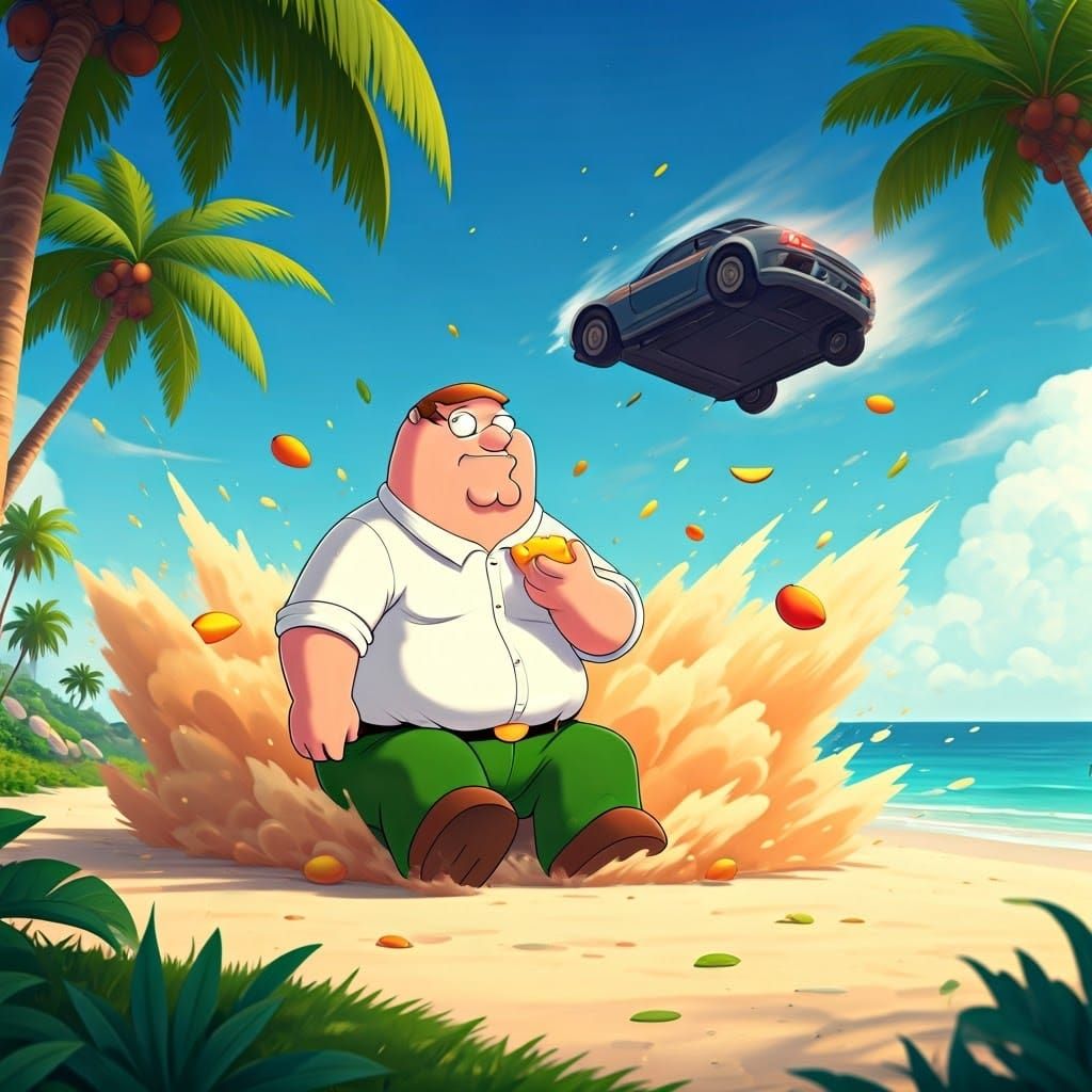 Peter Griffin's Tropical Getaway Turns into a High-Speed Cra...