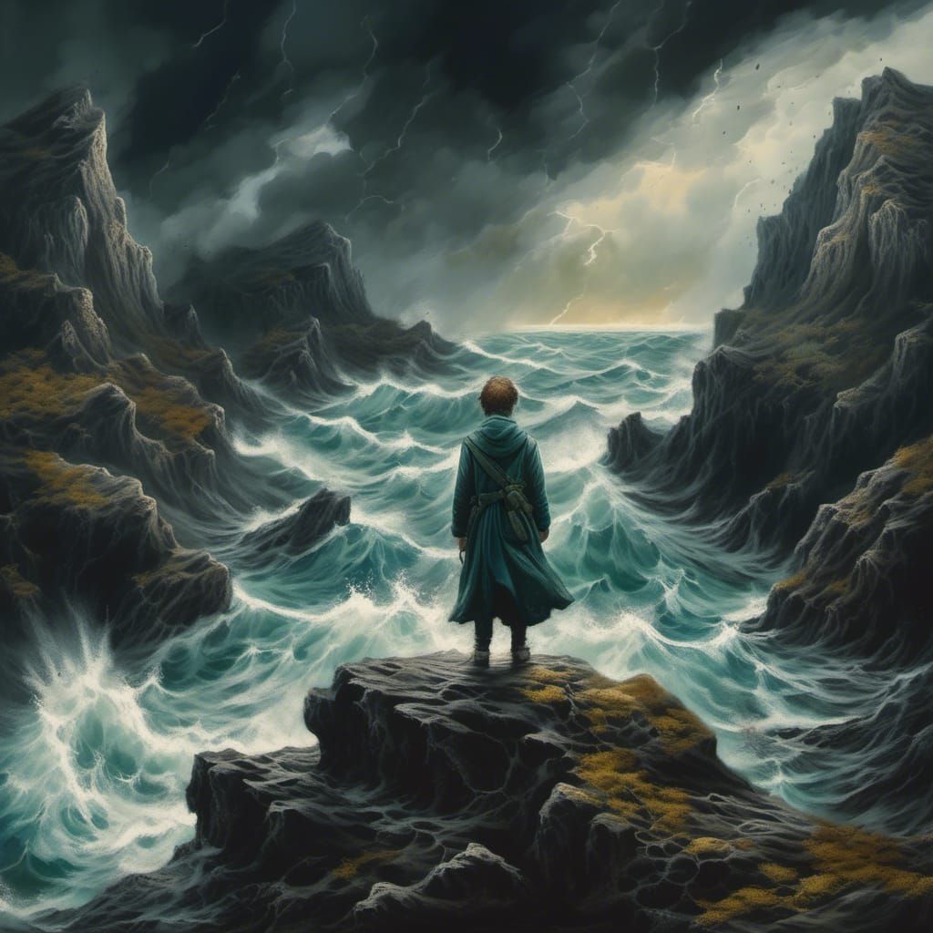 Stormy Reflection: A Cinematic Struggle for Hope