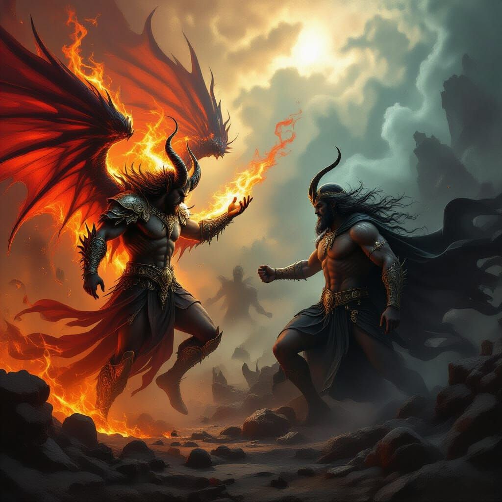 Satan vs. Hades: Celestial War in the Underworld