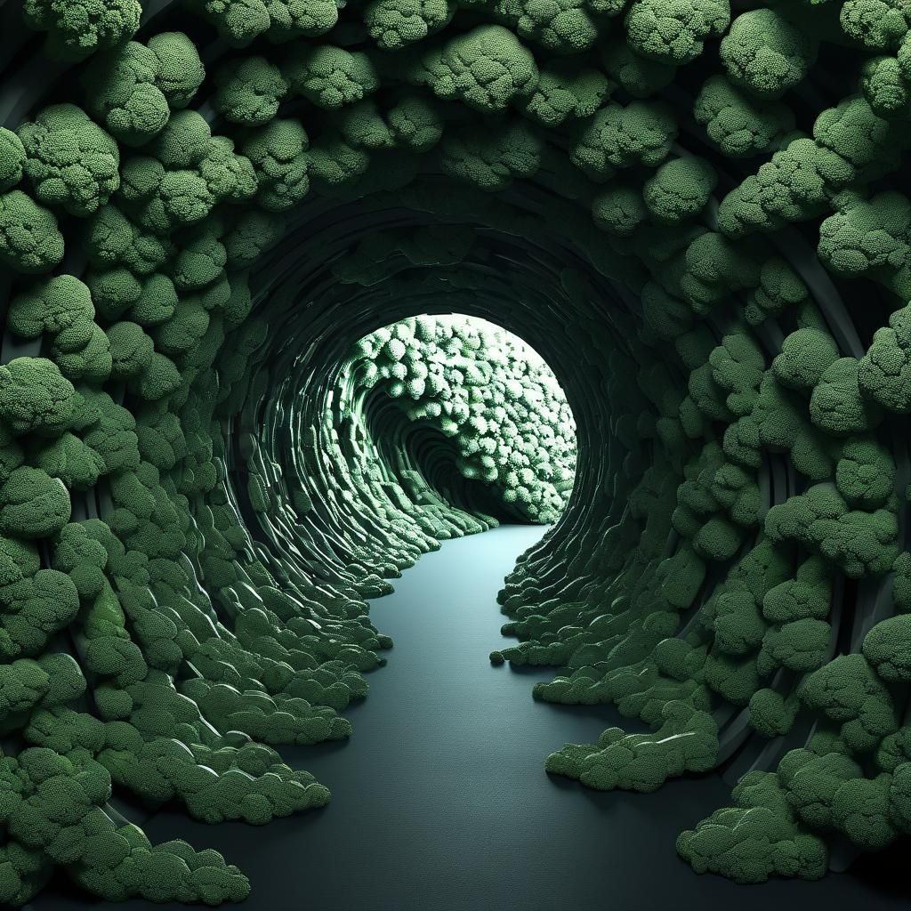 Warped Broccoli Creates Mesmerizing Metal Tunnel