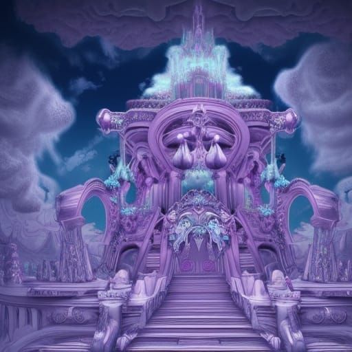 Fairy Castle Made of Fluffy Clouds