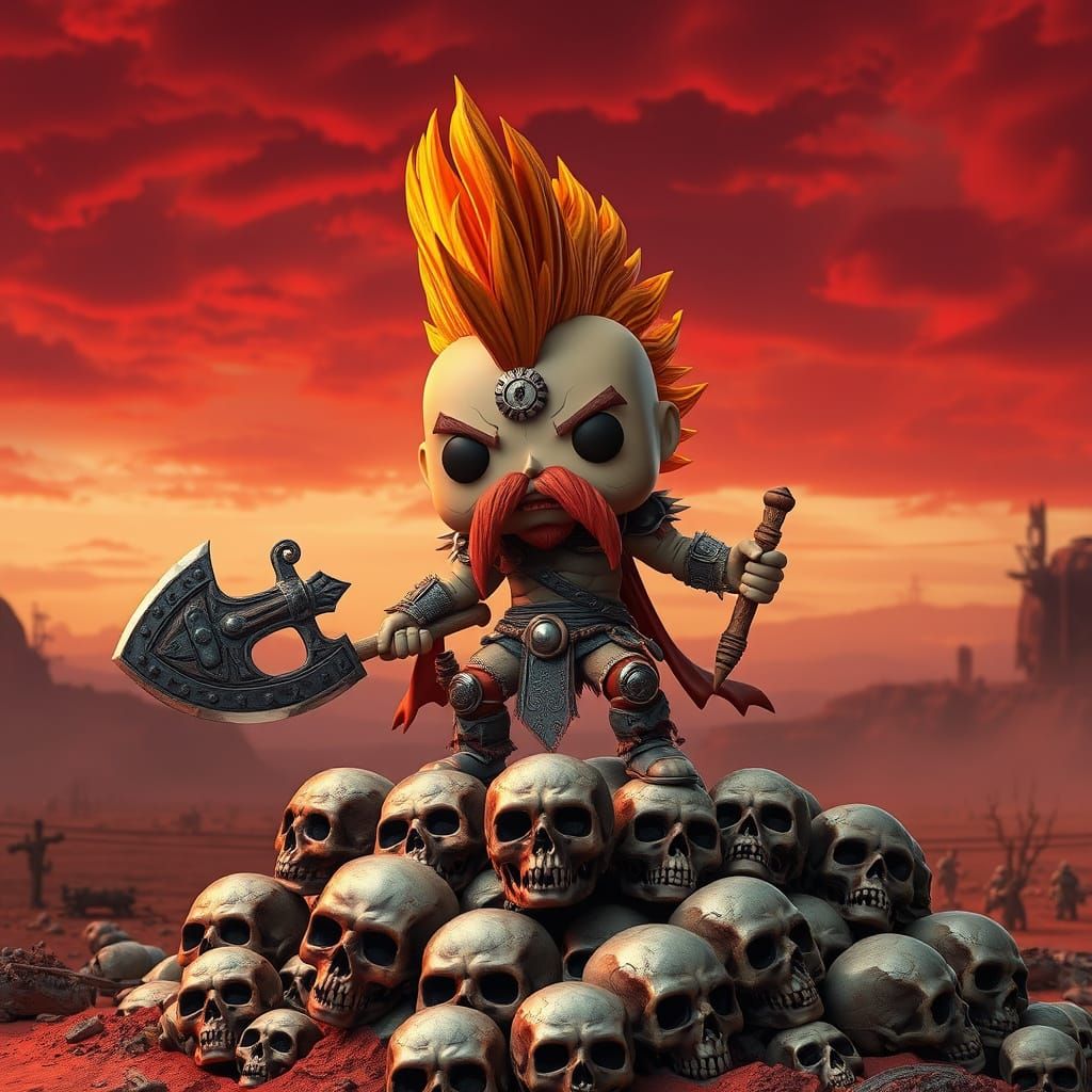 Barbarian Tyrant in Funko Pop Style