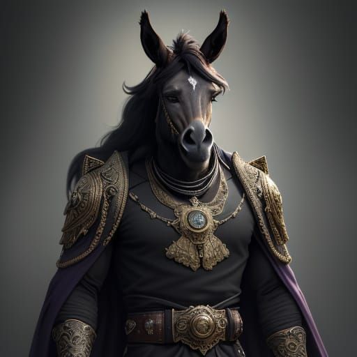 Elvis Donkey in Dark Fantasy