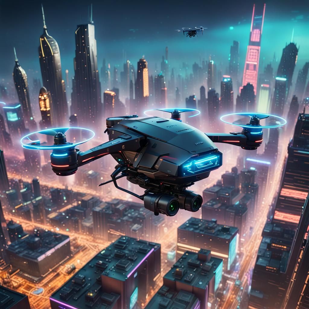 A sleek and agile reconnaissance drone