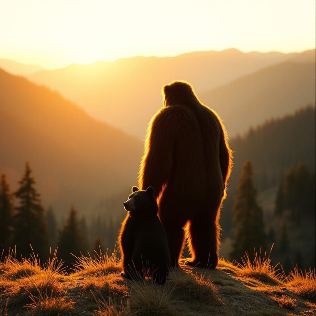 Surreal Sierra Sunset Depicts Unlikely Friendship