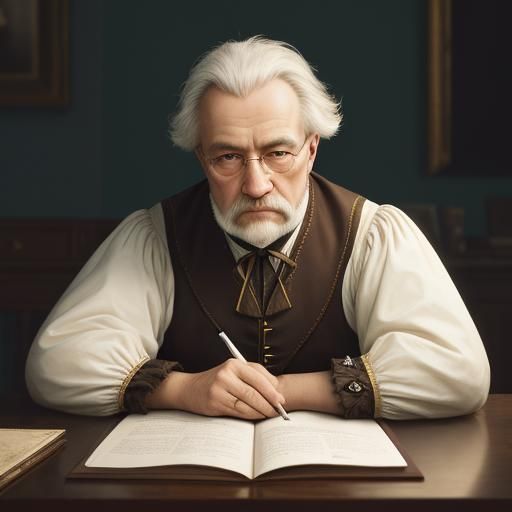 Stanisław August Poniatowski Portrait in Rembrandt Style