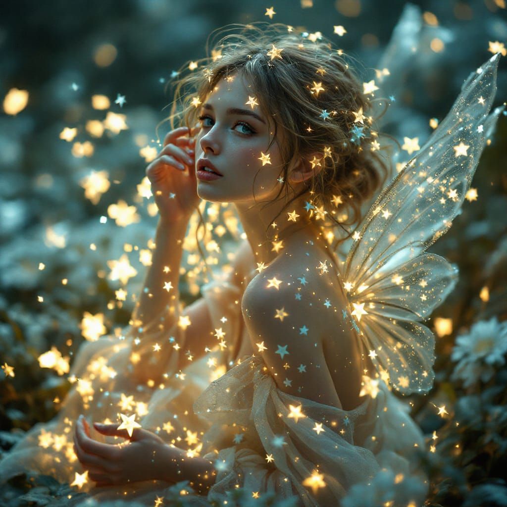 Stardust Fairy in Celestial Scene