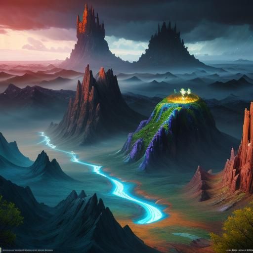 Nature's Essence: A Detailed Matte Painting