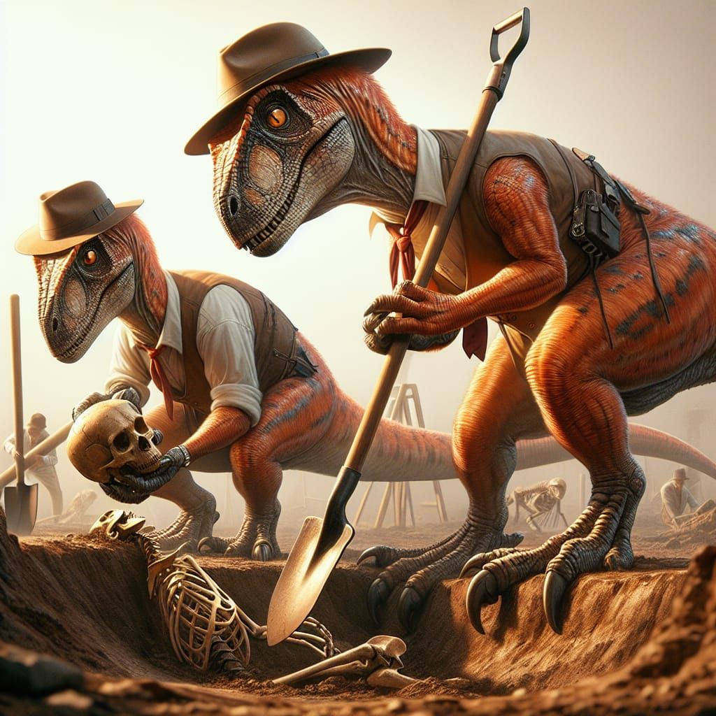 Velociraptor Archaeologists Discover Ancient Human Relics