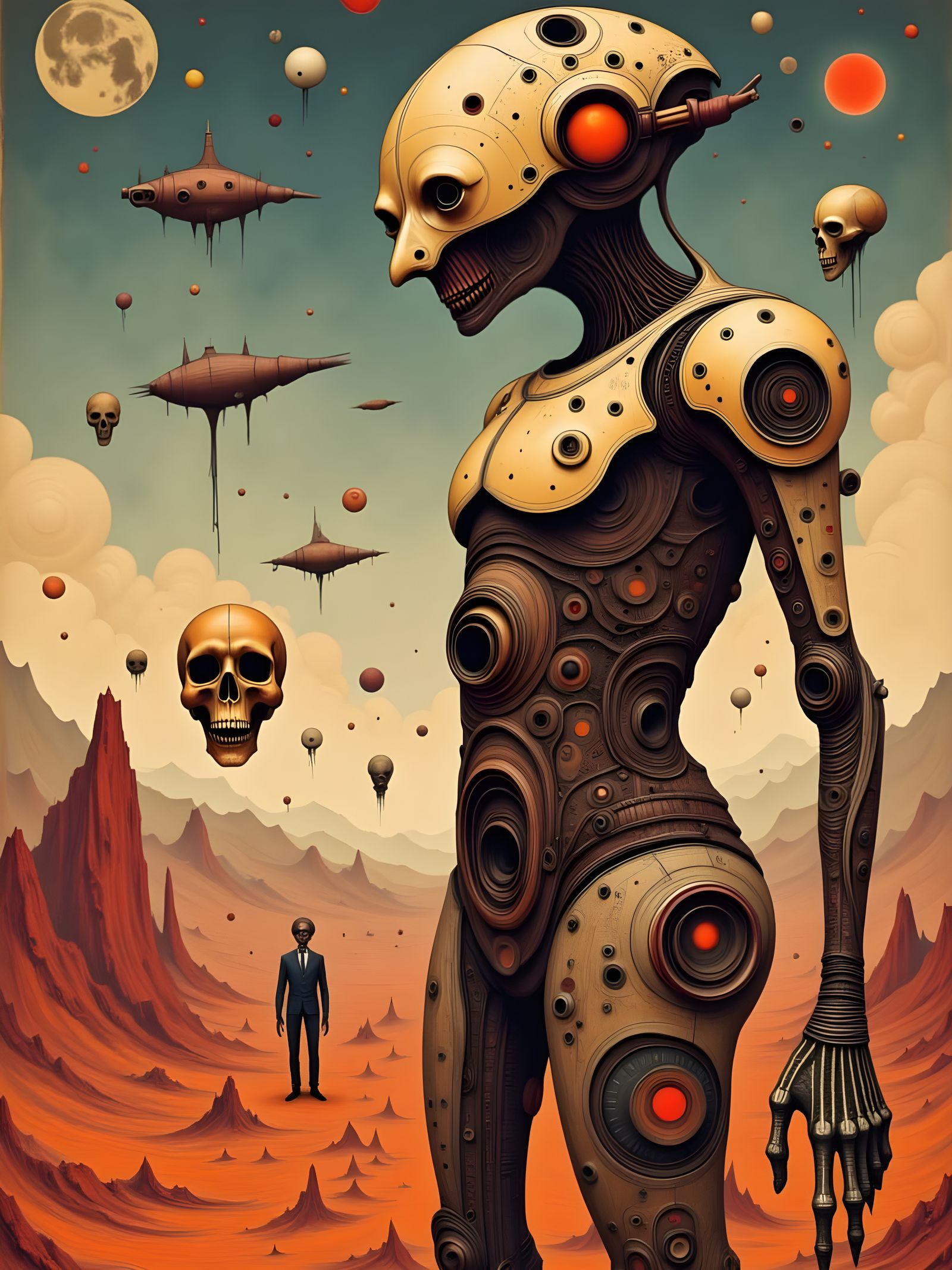 .....and slowly it turned towards me, scanning my humanity.