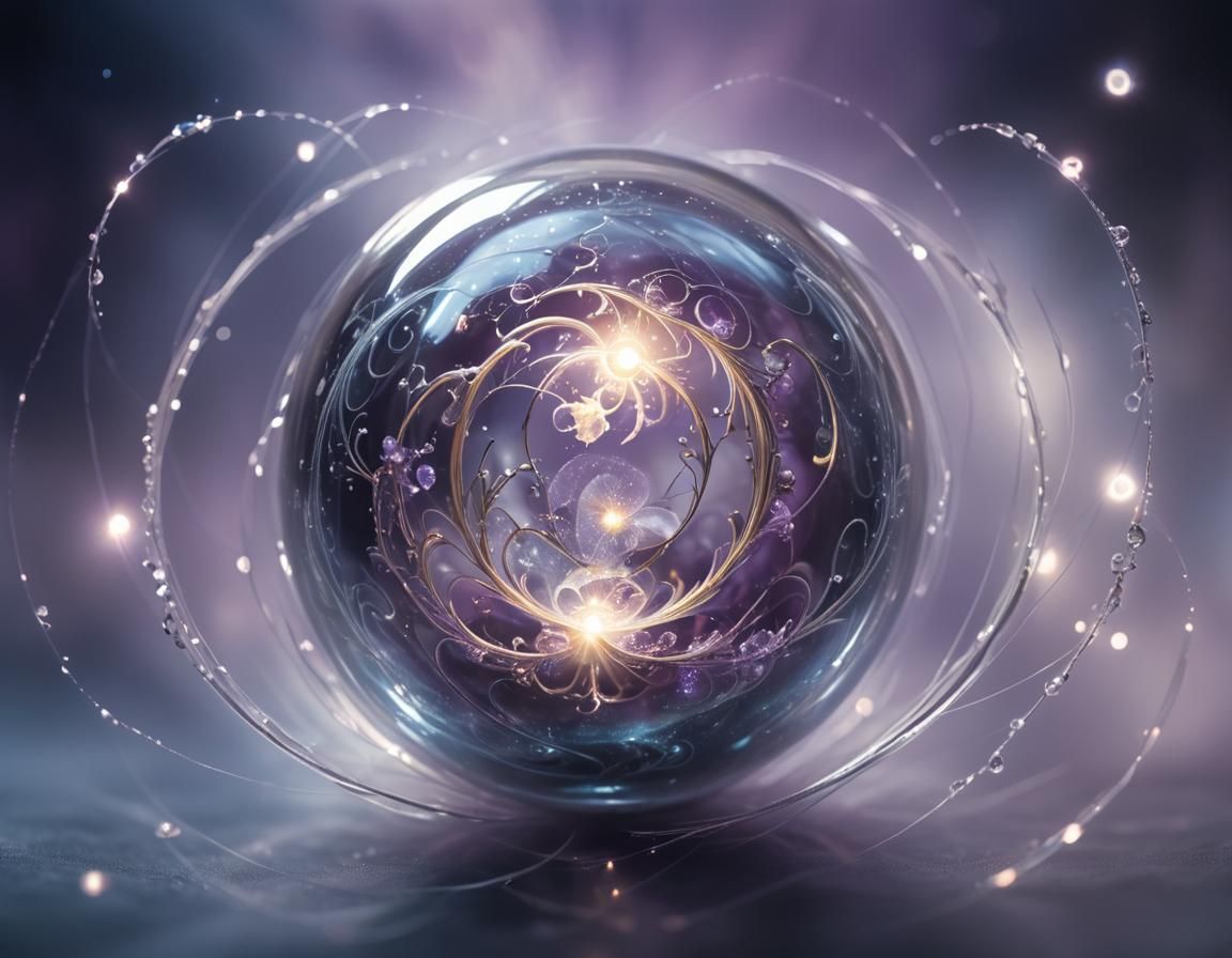Enchanting Magical Orb Radiating Ethereal Light