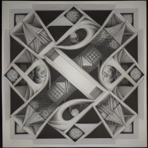 the Dutch artist M.C. Escher. It's a lithograph print