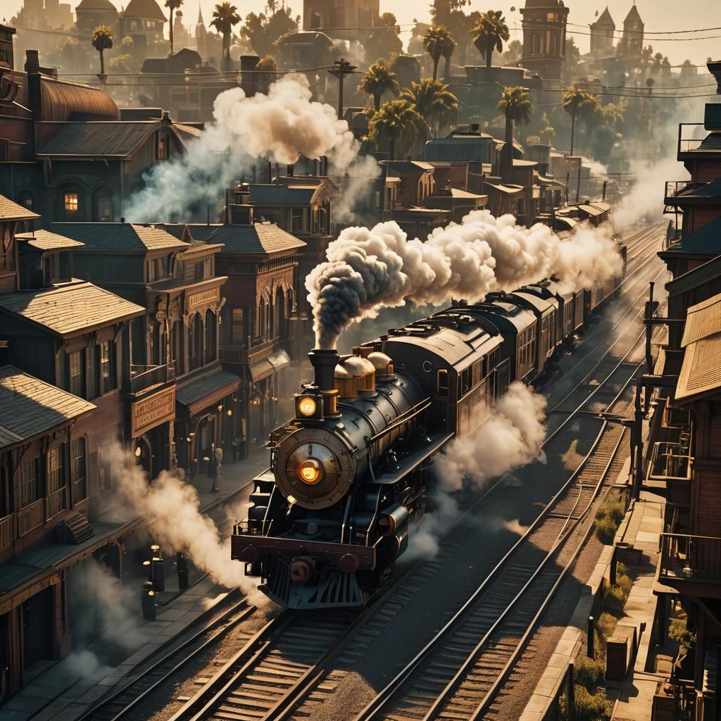 Steampunk Los Santos: Steam-Powered Cityscape