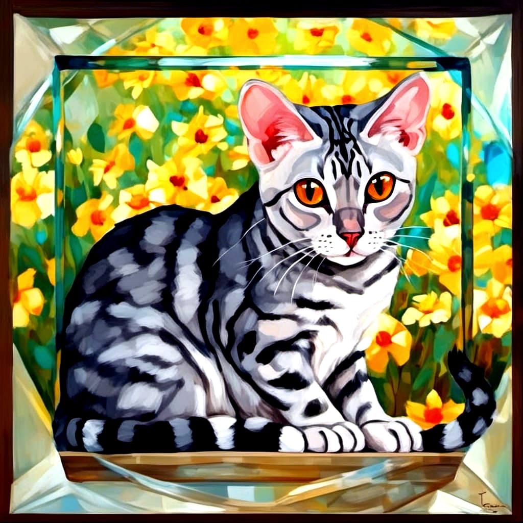 Cute Dragon with Glowing Jewels in Afremov Style