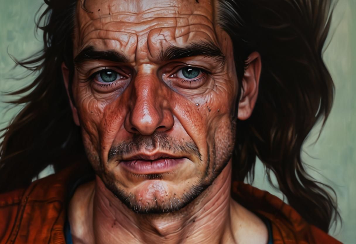 Aged Gentleman with Intense, Cinematic Gaze