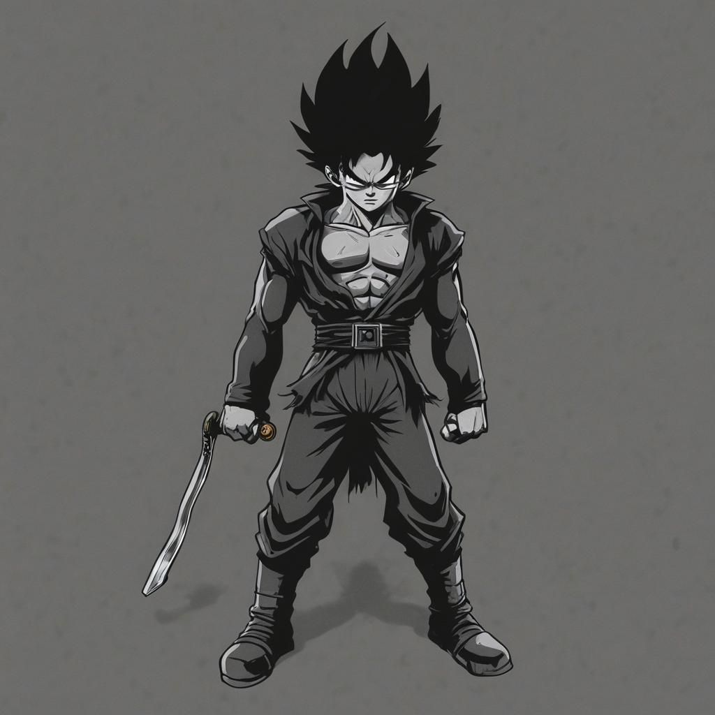 Grimdark Scene in Toei Animation Style