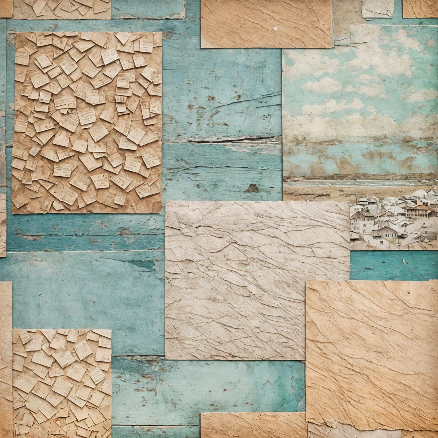 ** A collage, a collection of different photographs. **

This collage is a quiet reverie - a constellation of memories t...