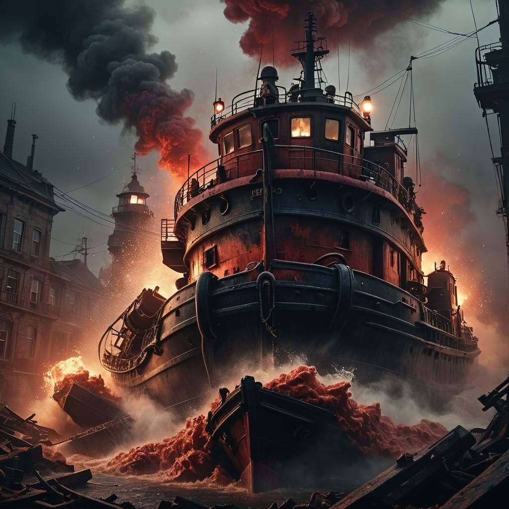Monstrous Tugboat Crashes Headquarters in Surreal Horror