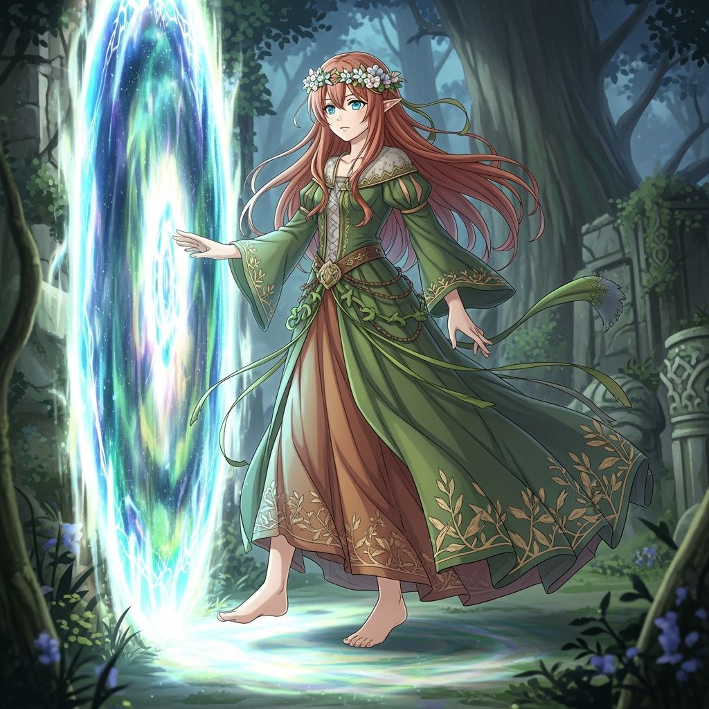 Anime Druidess at Ethereal Portal