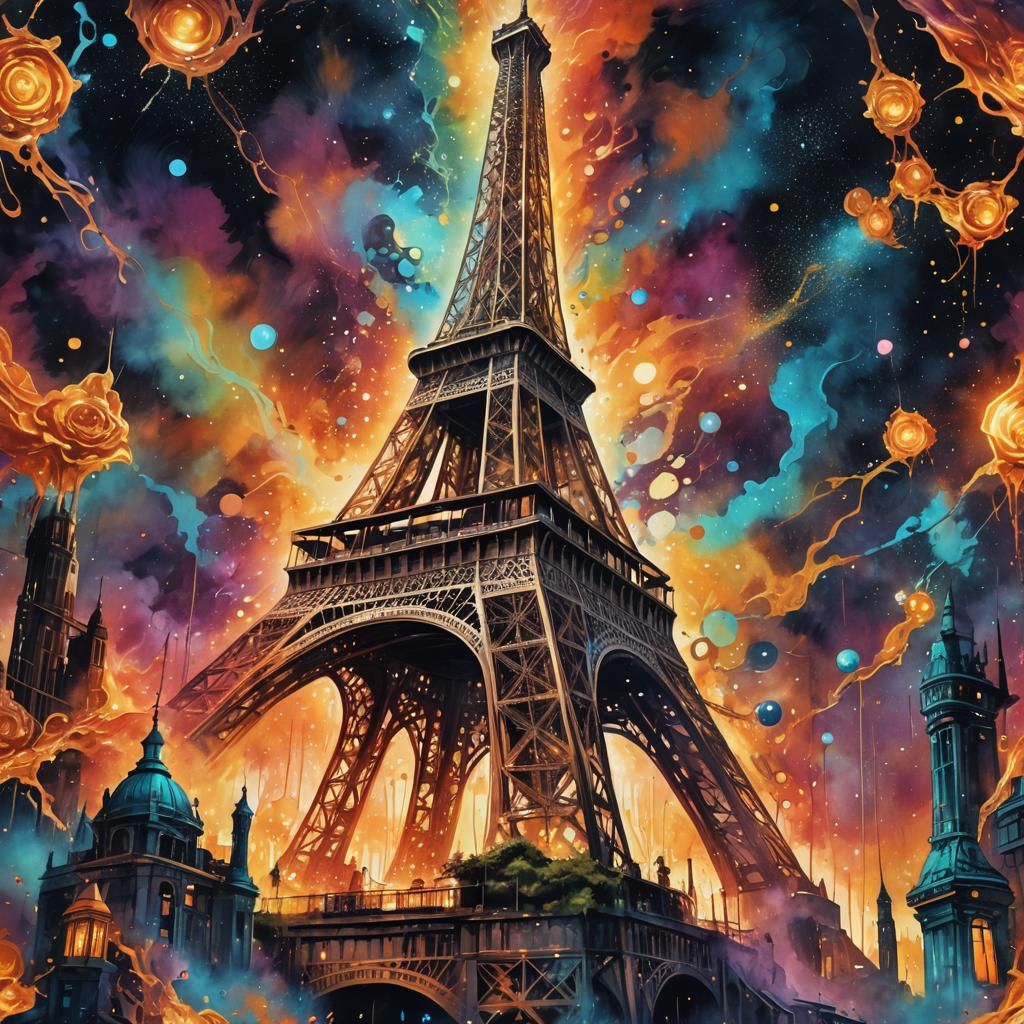 Steampunk Eiffel Tower
