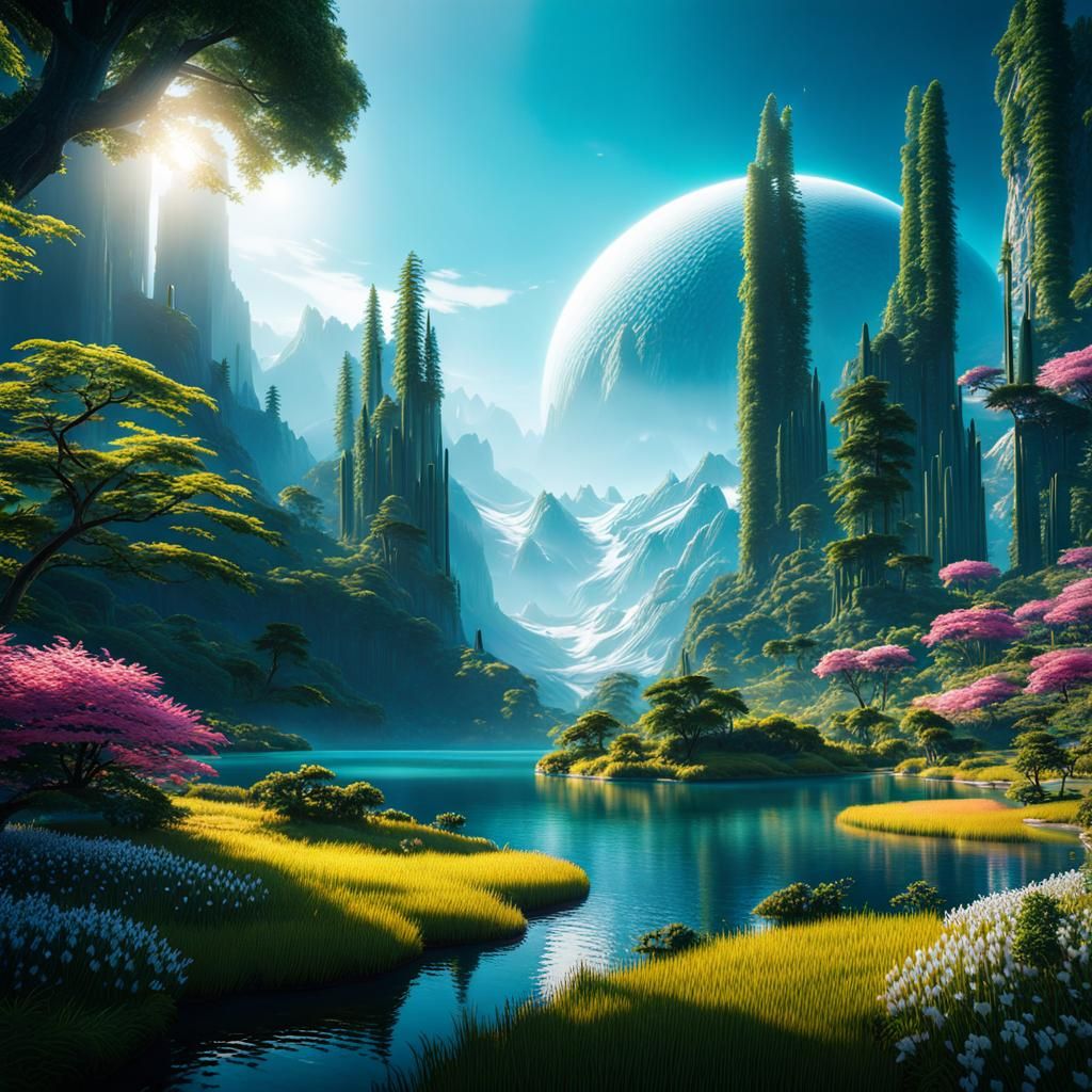 Futuristic Utopia: Nature in Harmony, Dreamscape