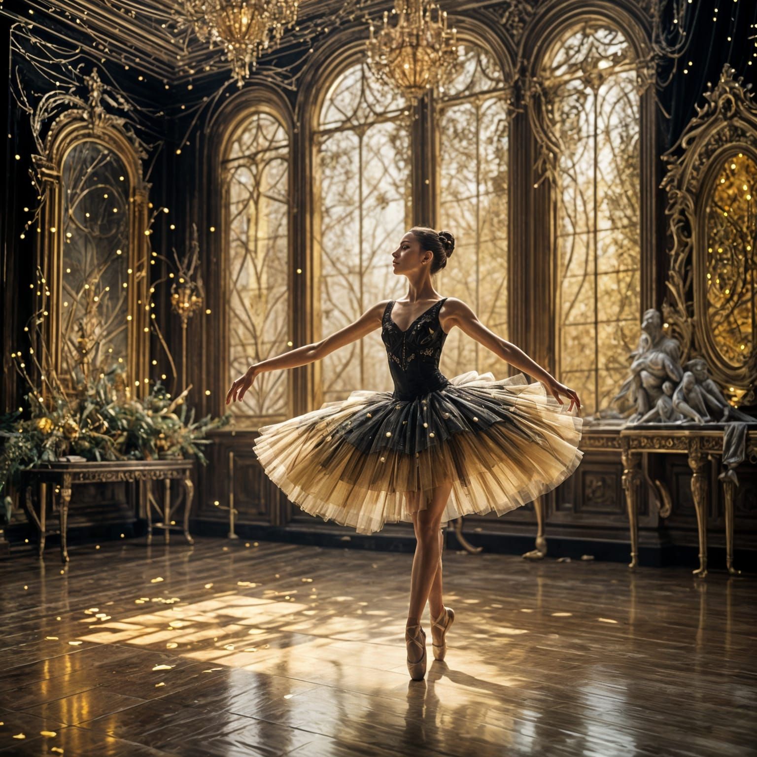 Practicing for the Ballet Russe