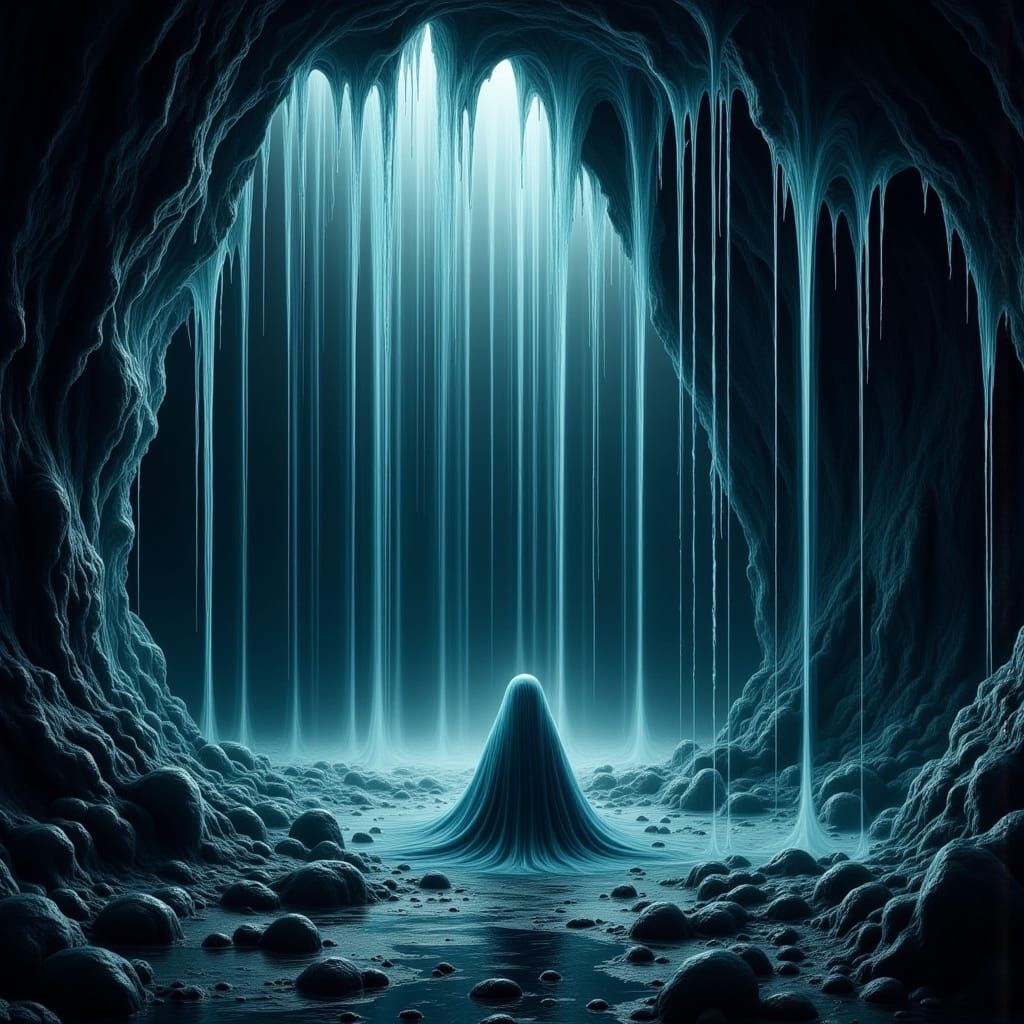 Water Ghost Dwelling in Underwater Caves