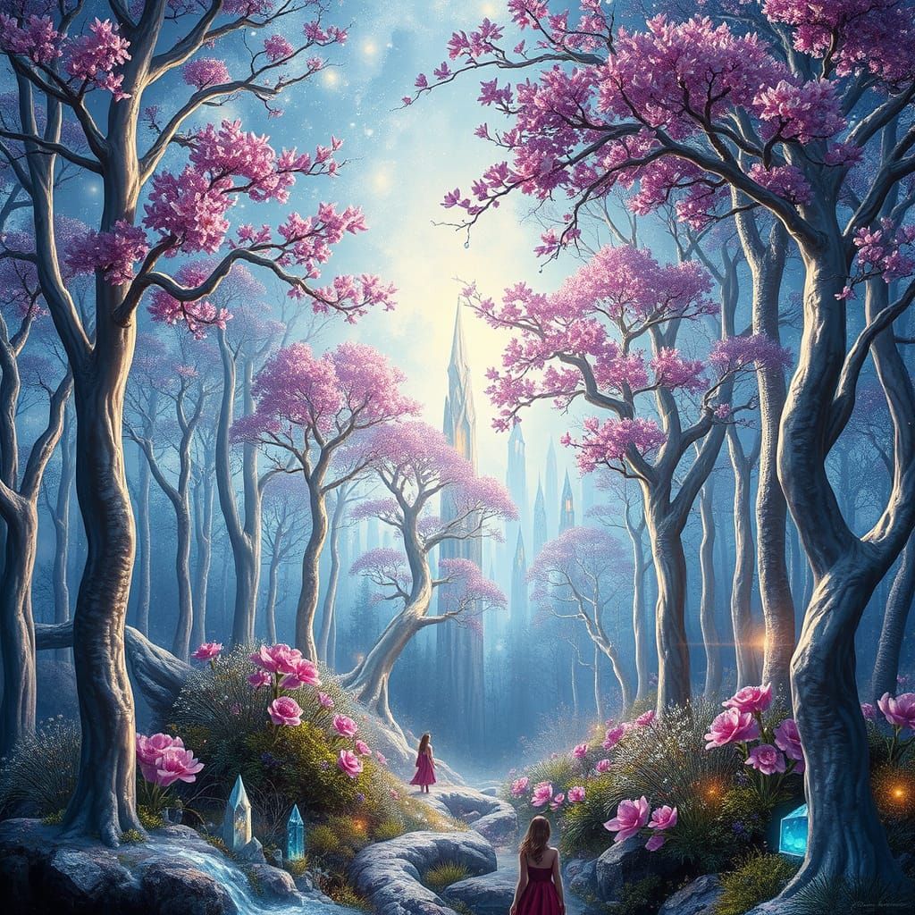 Crystal Kingdom Dreamscape in Ethereal Light