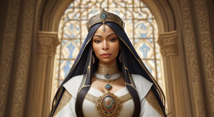 Saint Tamar, Empress of Georgia, Photorealistic Portrait