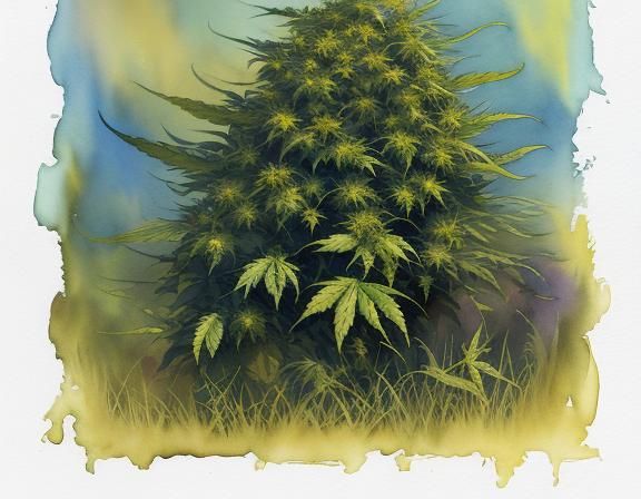 Portrait of A Cannabis Plant