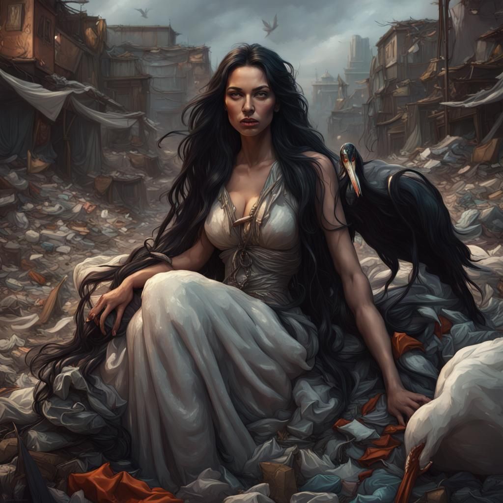 Goddess of Garbage: Dark Fantasy Concept Art