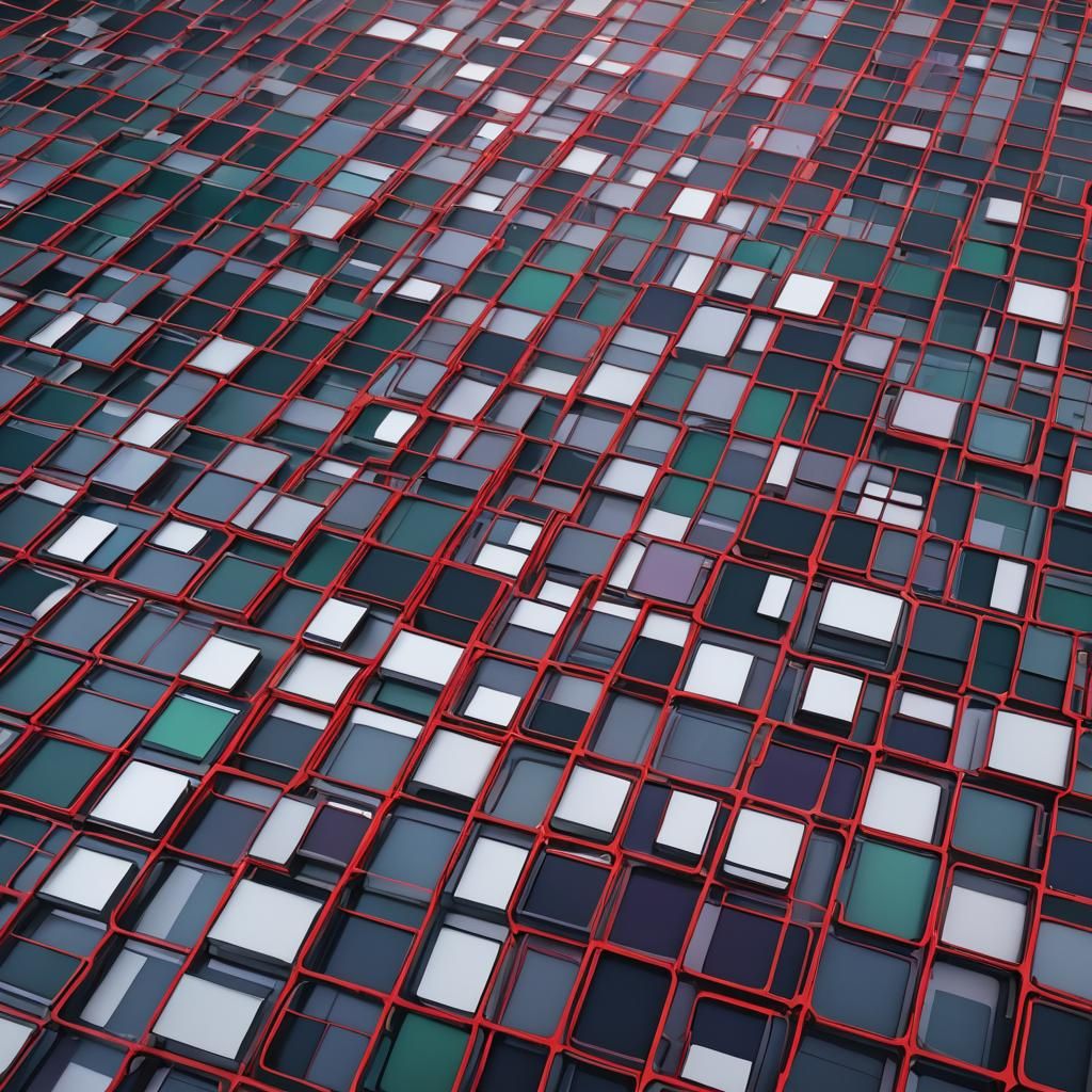 Red and Black Grids in Fantasy Concept Art