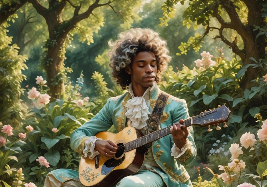 Prince Rogers Nelson as Rococo Portrait