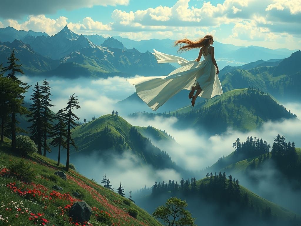 Ethereal Landscape as Intaglio Ink Art