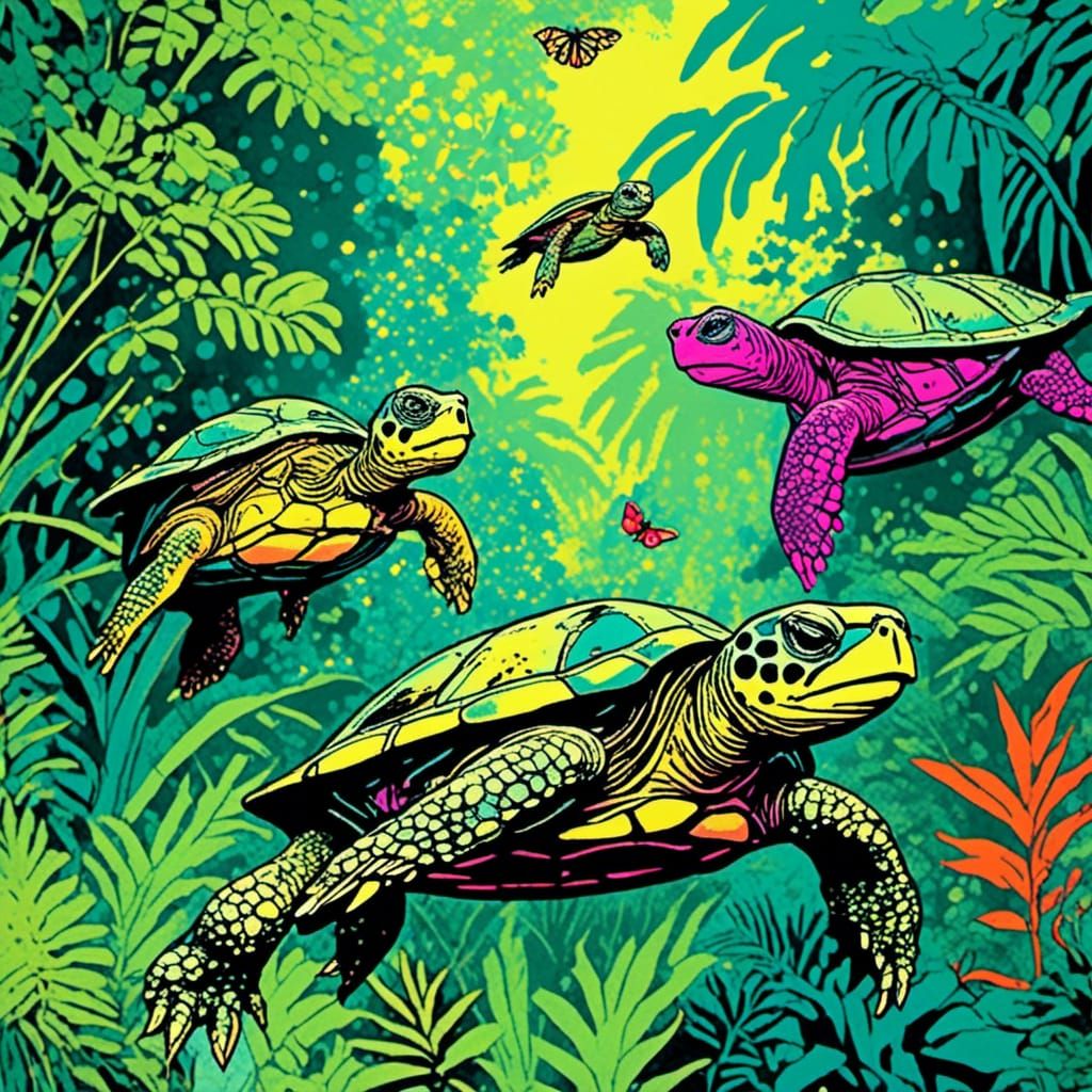 <lora:Snap Crackle POP:1.0> Turtle POP