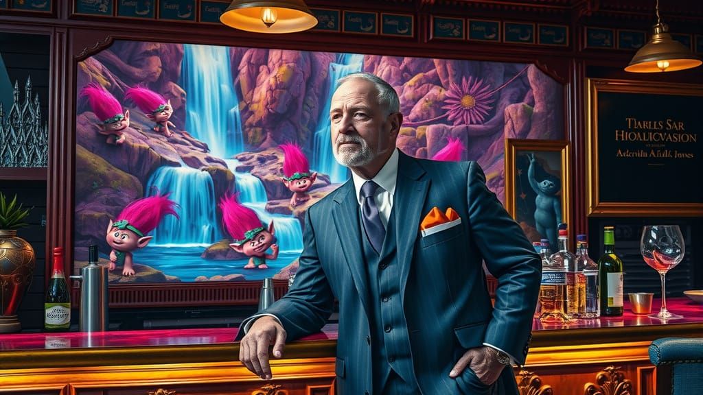 1920s Dad at the Speakeasy: Alcohol Ink Style