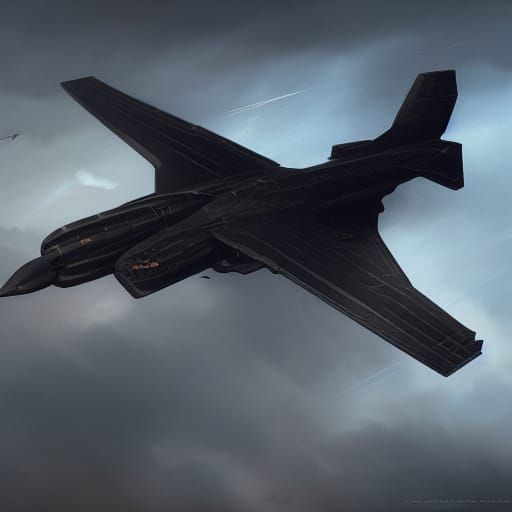 Lockheed Blackbird: Dark Fantasy Concept Art in 8K