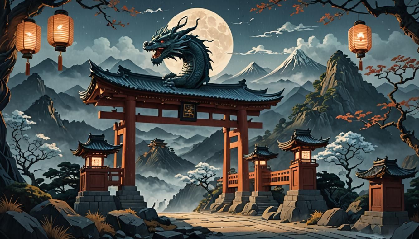 Ukiyo-e Dragon