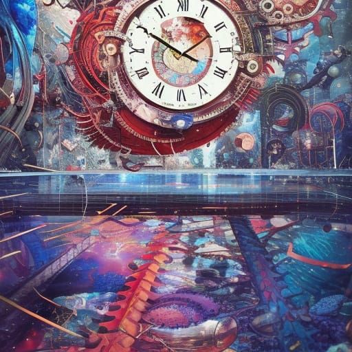 Strange machine clock heart