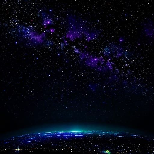 Starry Denim Jacket: Night Sky Hues