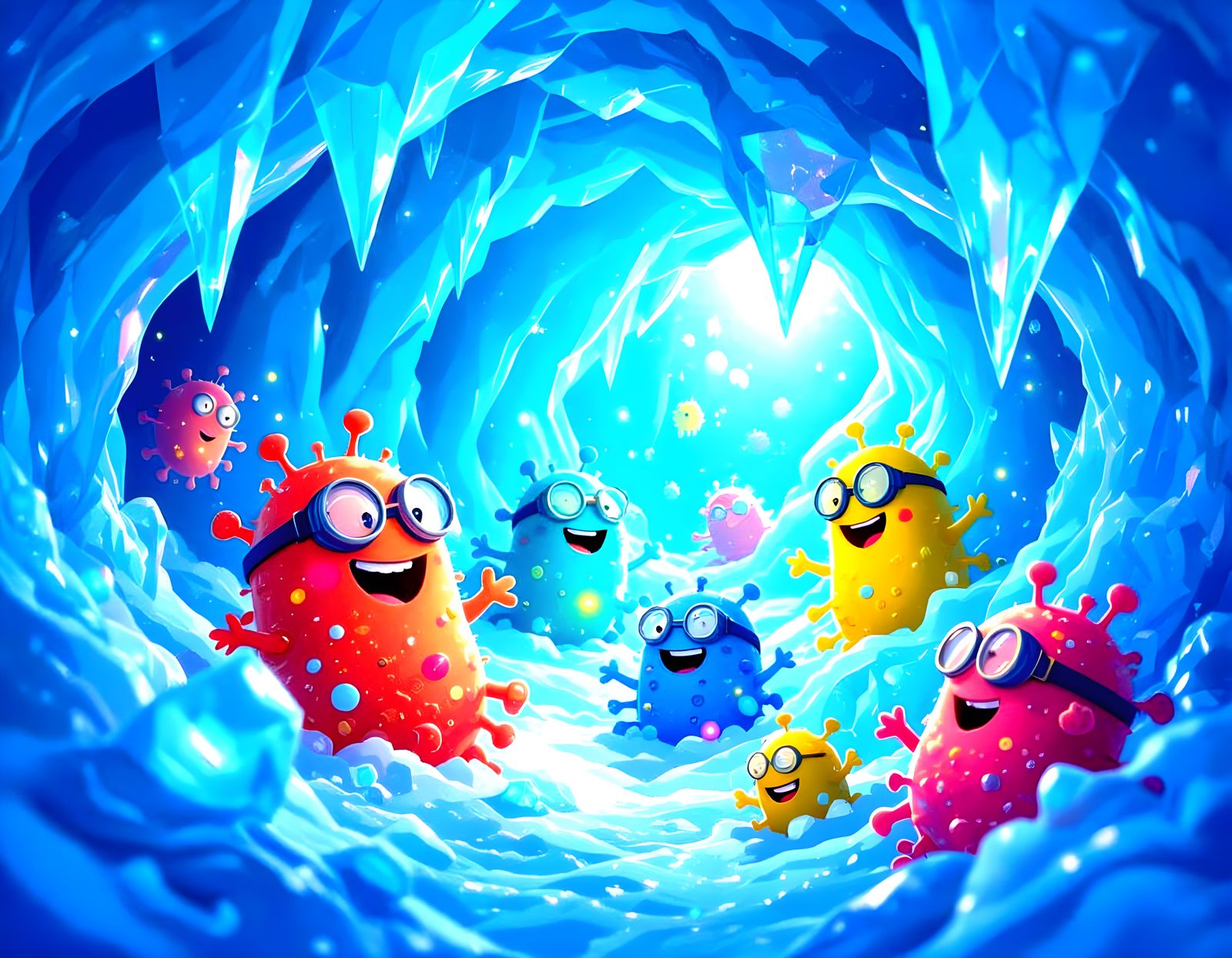 Bacteria Party Under Antarctica Ice