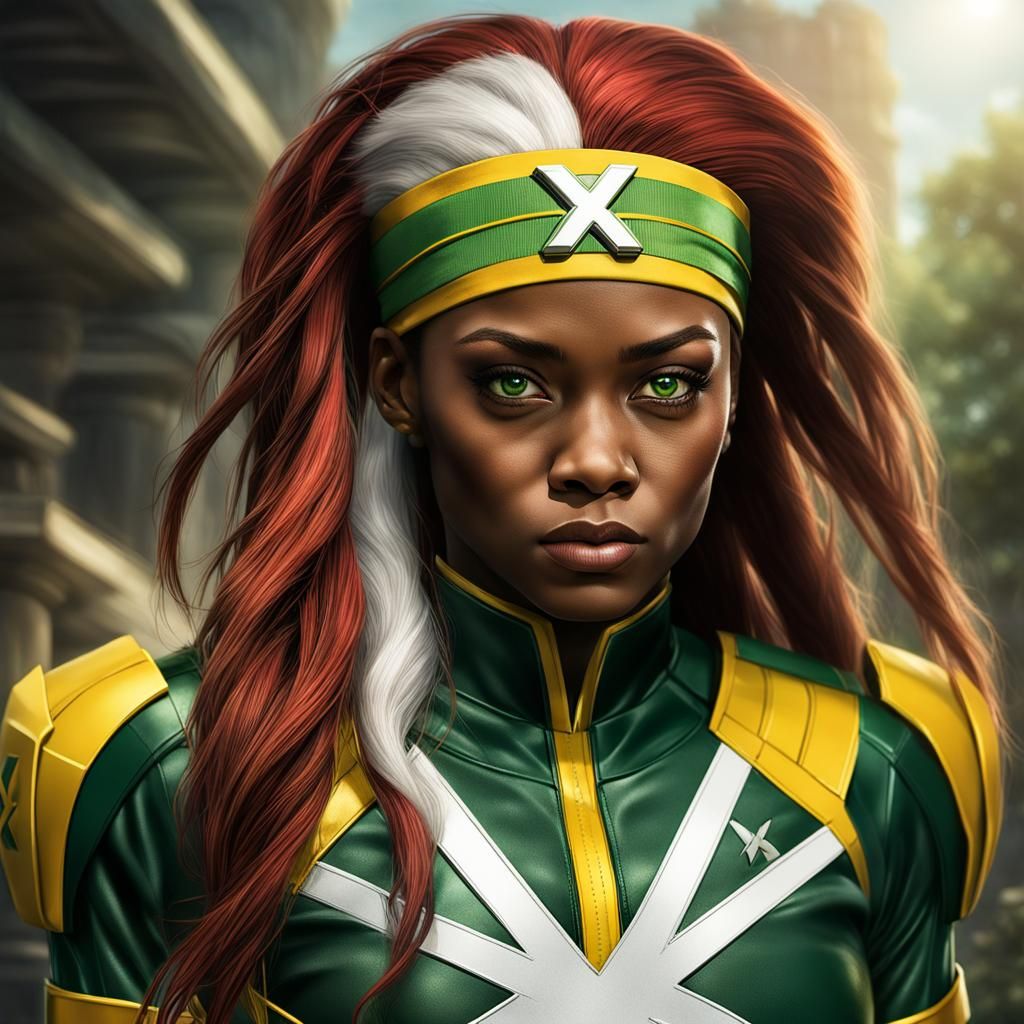 X-Men's Rogue: Hyperrealistic 8K Portrait