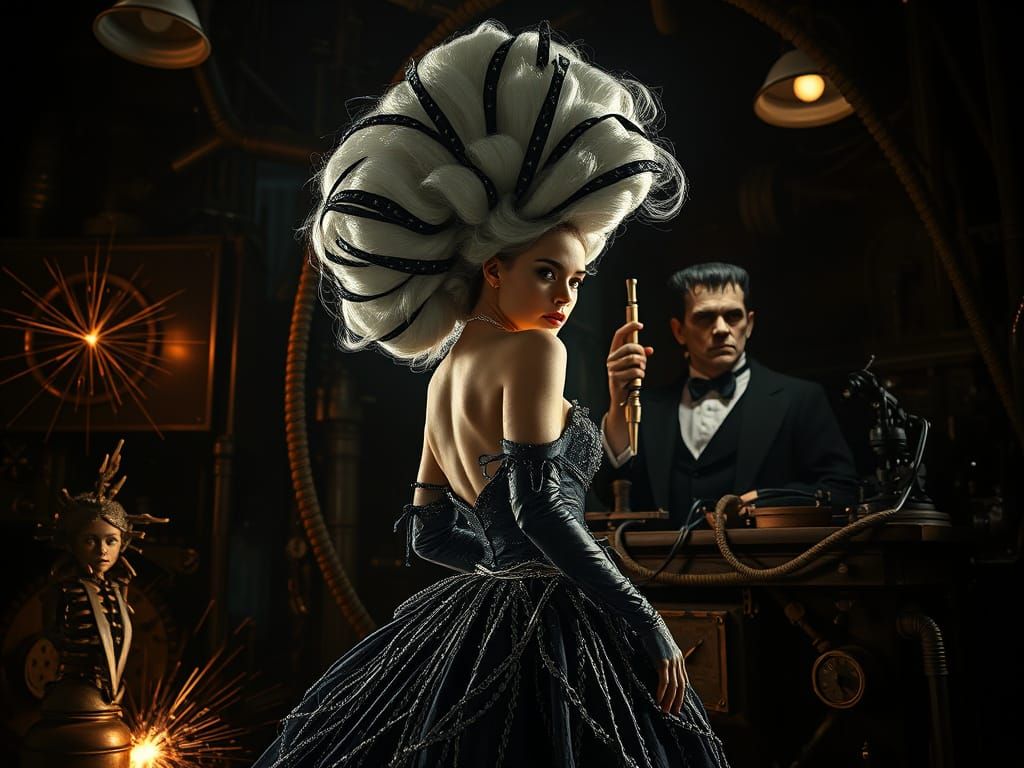 Victorian Model in Frankenstein's Lab