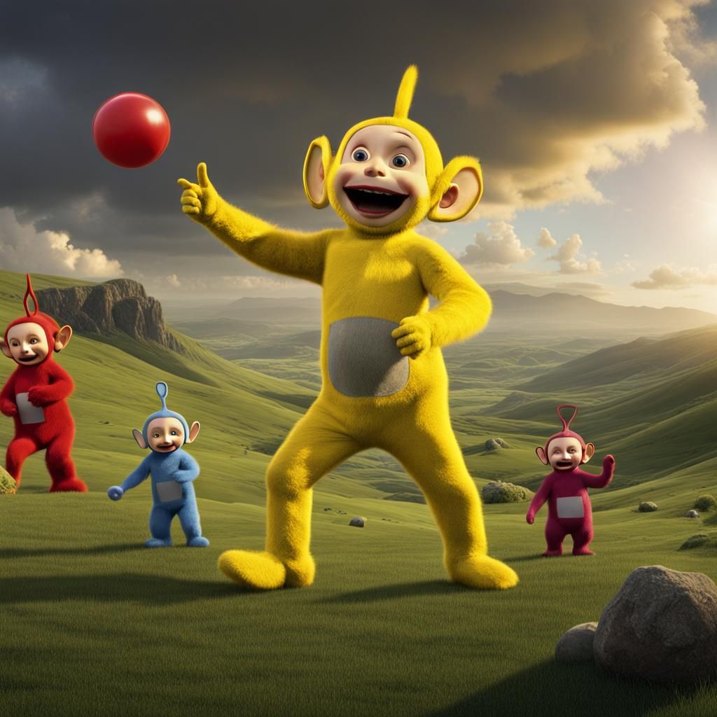 Epic Catch: Tom Selleck and the Teletubbies