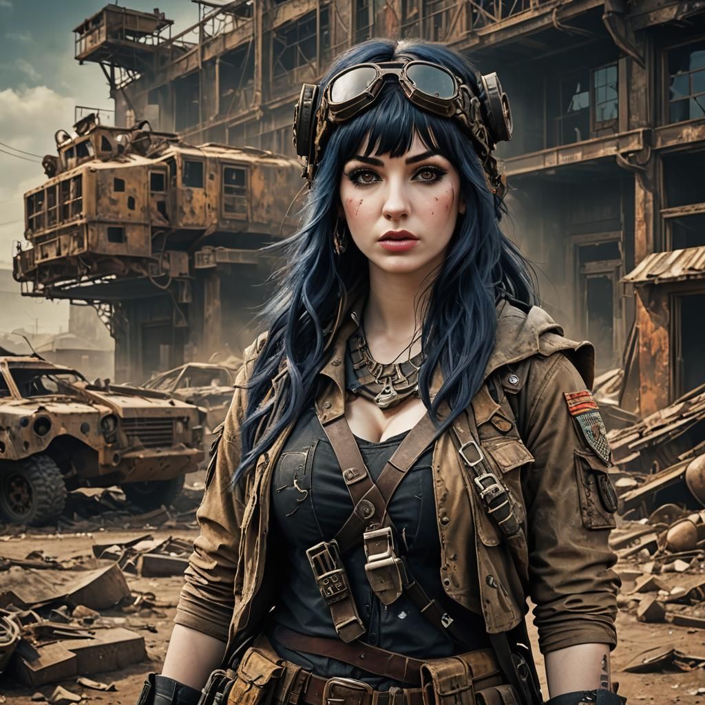 Post-Apocalyptic Character Portrait in Matte Painting Style