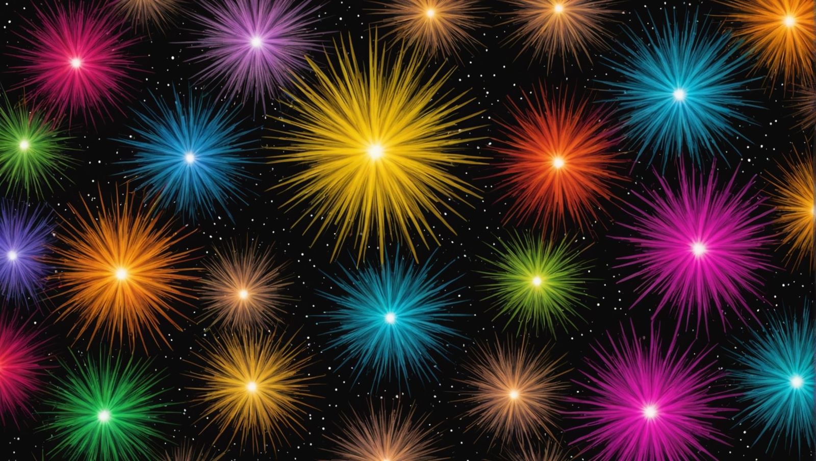 Intense Star Spirals in Mixed Media Art