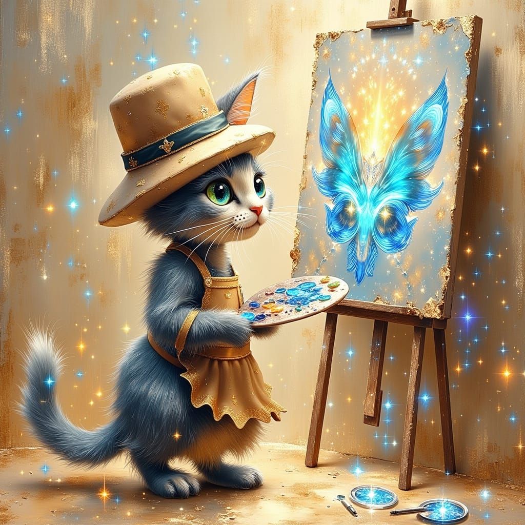 Cat self potrait