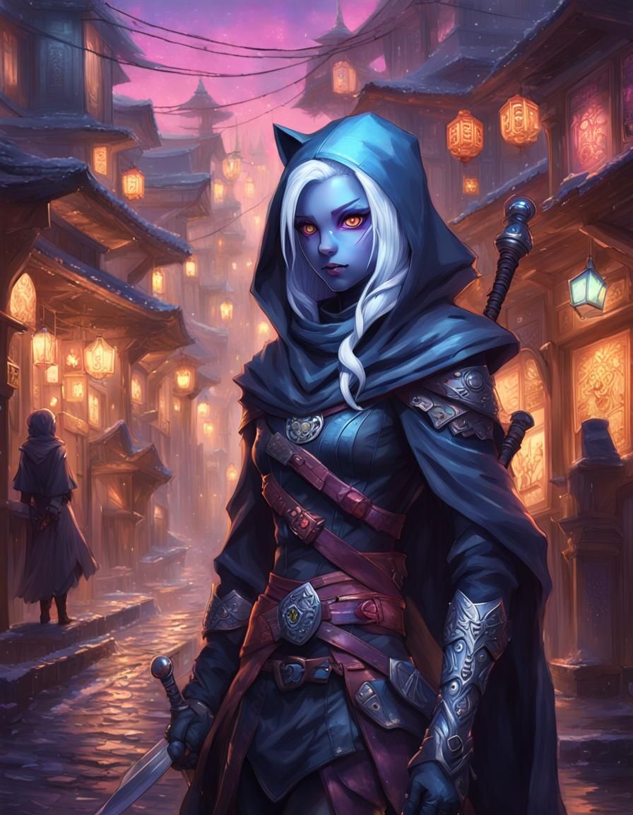 AD&D Rogue Hello Kitty Drow 002