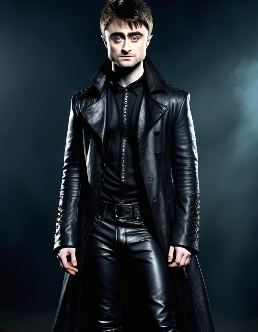 Daniel Radcliffe as Heavy Metal Singer in Goth Style